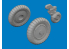 Eduard kit d&#039;amelioration brassin 672405 Roues Messerschmitt Bf 109G-6 Tamiya 1/72