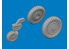 Eduard kit d&#039;amelioration brassin 672405 Roues Messerschmitt Bf 109G-6 Tamiya 1/72