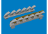Eduard kit d&#039;amelioration brassin Print 672406 Echappements Messerschmitt Bf 109G-6 Tamiya 1/72