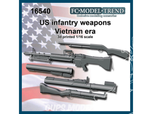 FC MODEL TREND accessoire résine 16540 Armement infanterie US Vietnam 1/16
