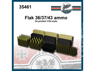 FC MODEL TREND accessoire résine 35461 Munitions Flak 36/37/43 1/35