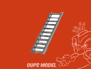 PLASTRUCT 90661 Escalier 2,4x5,6 72mm 2piéces 1/200
