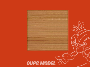 PLASTRUCT 91529 FEUILLE À MOTIF DE PLANCHES DE BOIS 0,5x300x175mm 1piéces moulé beige clair