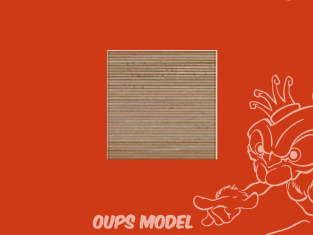 PLASTRUCT 91530 FEUILLE À MOTIF DE PLANCHES DE BOIS 1,0x300x175mm 2piéces moulé beige