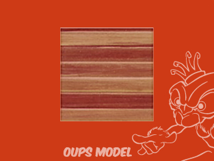 PLASTRUCT 91533 FEUILLE À MOTIF DE PLANCHES DE BOIS 6,4x300x175mm 2piéces moulé beige clair