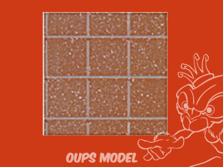 PLASTRUCT 91545 FEUILLE À MOTIFS CARRÉS 12,7x300x175mm 2piéces moulé beige clair