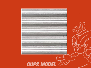PLASTRUCT 91521 FEUILLE À MOTIFS DE REVÊTEMENT ONDULÉ 0,5x300x175mm 2piéces 1/24 G