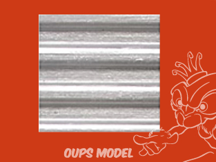 PLASTRUCT 91522 FEUILLE À MOTIFS DE REVÊTEMENT ONDULÉ 0,5x300x175mm 2piéces 1/16
