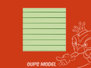 PLASTRUCT 91552 FEUILLE À MOTIFS DE REVÊTEMENT DE BARDAGE 4,8x300x175mm 2piéces Beige clair
