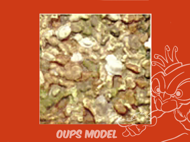 PLASTRUCT 91571 FEUILLE À MOTIF PIERRE ET ROCHE 0,5x300x175mm 2piéces Beige clair 1/48 O
