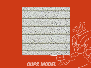 PLASTRUCT 91633 FEUILLE À MOTIF DE TOIT EN BARDEAUX D'ASPHALTE 0,5x300x175mm 2piéces gris 1/24 G