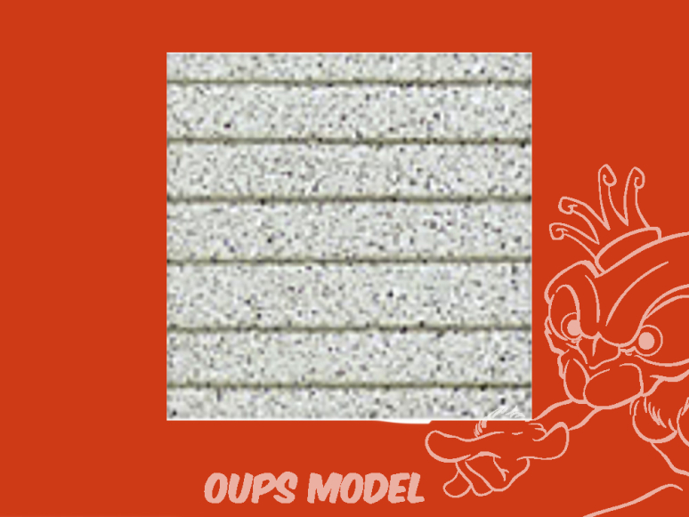 PLASTRUCT 91633 FEUILLE À MOTIF DE TOIT EN BARDEAUX D'ASPHALTE 0,5x300x175mm 2piéces gris 1/24 G