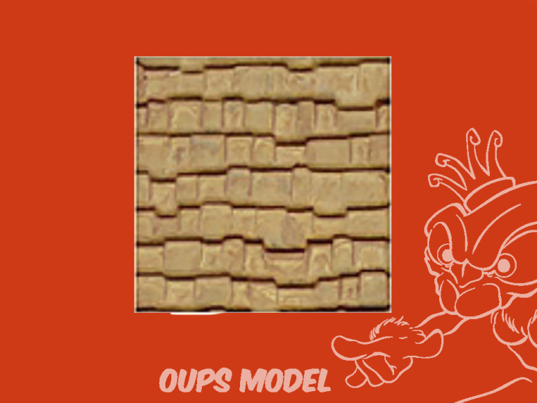 PLASTRUCT 91655 FEUILLE À MOTIFS DE BARDEAUX DE BOIS 1/48 O