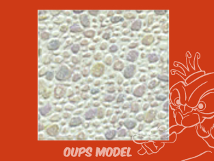 PLASTRUCT 91582 FEUILLE À MOTIFS DE PIERRE POLIE ALÉATOIRE 0,5x300x175mm 2piéces Beige clair 1/100 HO