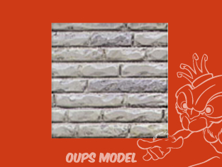 PLASTRUCT 91592 PIERRE DE TAILLE / FEUILLE À MOTIF DE BLOC 0,5x300x175mm 2piéces Beige clair 1/24 G