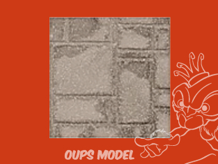 PLASTRUCT 91593 PIERRES DE PATIO ET Pavage autobloquant à motifs 0,5x300x175mm 2piéces Beige clair 1/24 G