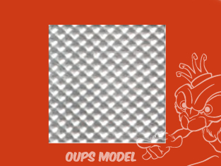 PLASTRUCT 91680 Plaque de damier et de bande de roulement 0,5x300x175mm 2piéces 1/100 HO