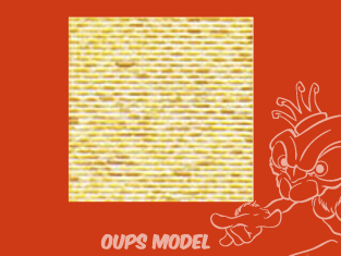 PLASTRUCT 91605 FEUILLE À MOTIF DE BRIQUE BRUTE 0,5x300x175mm 2piéces 1/100 HO brique clair