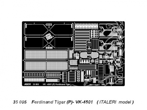 Aber 35005 Tigre Ferdinand VK-4501 1/35