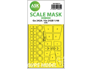 ASK Art Scale Kit Mask M48214 Gotha Go 242A / Go 242B Icm Recto 1/48