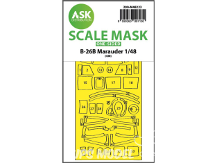 ASK Art Scale Kit Mask M48223 B-26B Marauder Icm Recto 1/48