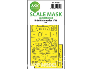 ASK Art Scale Kit Mask M48224 B-26B Marauder Icm Recto Verso 1/48
