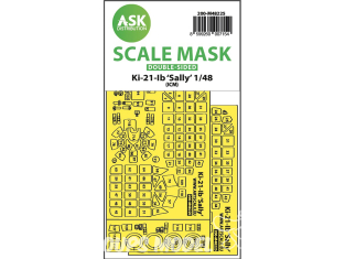 ASK Art Scale Kit Mask M48225 Ki-21-Ib Sally Icm Recto Verso 1/48
