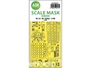 ASK Art Scale Kit Mask M48226 Ki-21-Ib Sally Icm Recto 1/48