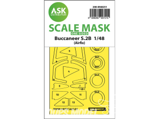 ASK Art Scale Kit Mask M48231 Buccaneer S.2B Airfix Recto 1/48