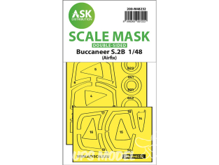 ASK Art Scale Kit Mask M48232 Buccaneer S.2B Airfix Recto Verso 1/48
