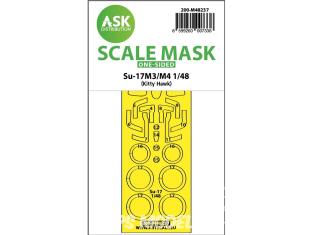ASK Art Scale Kit Mask M48237 Sukhoi Su-17 M3/M4 Kitty Hawk Recto 1/48