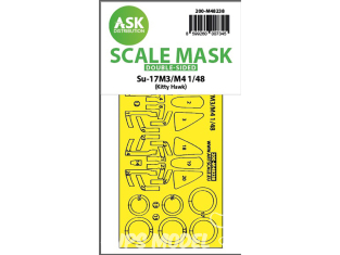 ASK Art Scale Kit Mask M48238 Sukhoi Su-17 M3/M4 Kitty Hawk Recto Verso 1/48