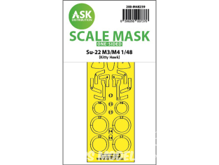 ASK Art Scale Kit Mask M48239 Sukhoi Su-22 M3/M4 Kitty Hawk Recto 1/48