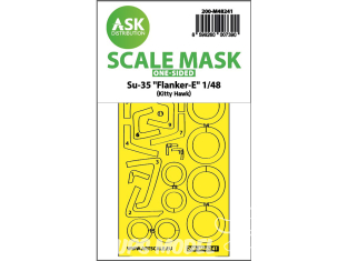 ASK Art Scale Kit Mask M48241 Sukhoi Su-35 Flanker-E Kitty Hawk Recto 1/48