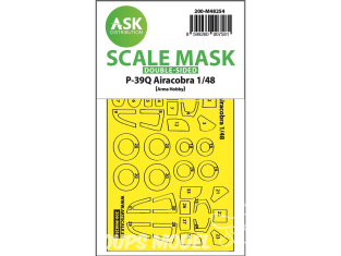 ASK Art Scale Kit Mask M48254 P-39Q Airacobra Arma Hobby Recto Verso 1/48