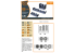 Clear Prop kit d&#039;amelioration avion CPA48052 Jeu de roues type 1 F-86A SABRE pour kits CP 1/48