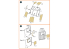 Clear Prop kit d&#039;amelioration avion CPA72070 Masque peinture HH-2D SEASPRITE sur papier kabuki jaune kit CP 1/72