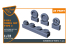 Clear Prop kit d&#039;amelioration avion CPA72164 Jeu de roues F-86A type 2 pour kits CP 1/72