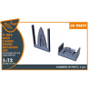 Clear Prop kit d'amelioration avion CPA72170 Ensemble de détails du cadre de la verrière ouverte du F-86A pour kits CP 1/72