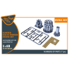 Clear Prop kit d'amelioration avion CPA48045 Ensemble moteur Gloster E28/39 Pioneer pour CP kits 1/48