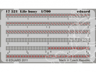 Eduard photodecoupe bateau 17521 Bouees de sauvetage 1/700