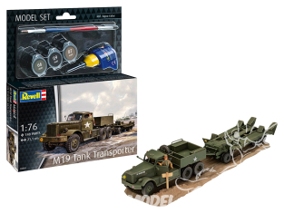 Revell maquette militaire 63364 Model Set Transporteur de chars M19 avec accessoires de base 1/76