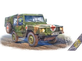 Ace Maquettes Militaire 35103 Camion léger 0,5t 4x4 Iltis SAN avec kit de mission médicale 1/72