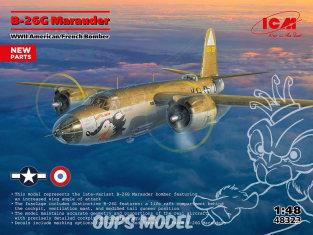 Icm maquette helicoptére 48323 B-26G Marauder Bombardier américano-français de la Seconde Guerre mondiale 1/48