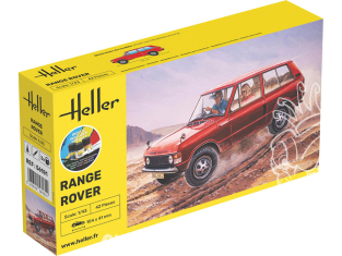 HELLER maquette voiture 56181 STARTER KIT Range Rover inclus peintures principale colle et pinceau 1/43