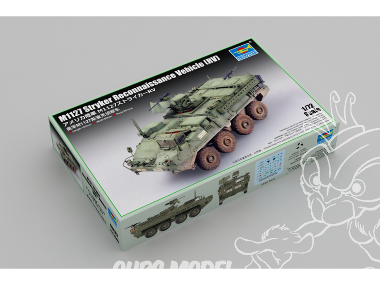 Trumpeter maquette militaire 07422 M1127 Stryker Reconnaissance Vehicle (RV) 1/72
