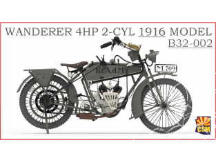 Copper State Models maquettes militaire B32-002 Wanderer 4hp 2-cyl 1916 Model 1/32