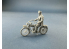 Copper State Models personel F32-060 Un estafette allemand debout sur une moto 1/32