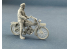 Copper State Models personel F32-060 Un estafette allemand debout sur une moto 1/32