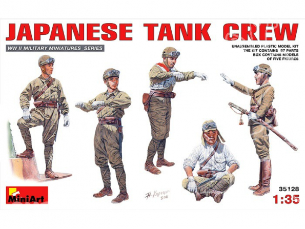 Mini art maquette militaire 35128 EQUIPAGE TANK JAPONAIS 1/35